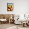 Stupell Industries Autumnal Rooster & Sunflowers Black Framed Giclee Art - 2 of 4