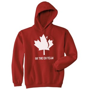 Eh Team Canada Sweater Funny Canadian Shirts Novelty Graphic Hilarious Hoodie - Crazy Dog Hoodie - 1 of 4