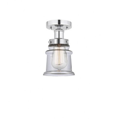 Canton - 1 Light Semi-Flush Mount In Industrial Style-9.25 Inches Tall and 5.25 Inches Wide