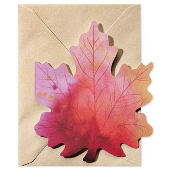 10ct Blank Fall Note Cards 'Leaf'