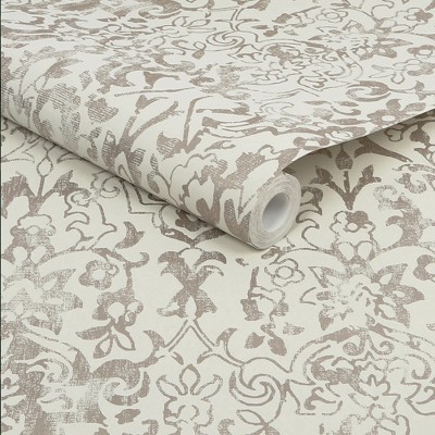 Majestic Damask Neutral Cream and Gold Wallpaper
