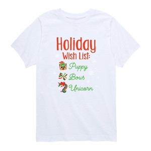JoJo Siwa JoJo Siwa Designs Short Sleeve Graphic T-Shirt - Holiday Wish List - White - 5T - 1 of 3