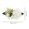 Unique Bargains Women's Reusable Simulated Flowers Side Comb 1 Pc - 2 of 4