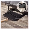 FurnitureR Adjustable Folding TV Tray Foldable Laptop Table Dinner Trays Snack Table with Cup Holder， 4 Height & 3 Tilt Angle, Set of 2, Black - 4 of 4