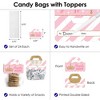 Big Dot of Happiness Little Princess Crown Pink & Gold Princess Baby Shower or Birthday Party Clear Goodie Favor Labels Candy Bags with Toppers 24 Ct - 3 of 4