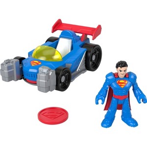 Imaginext DC Super Friends Deluxe Supermobile Action Figure Playset - 4pk - 1 of 4