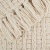 50"x60" Chenille Luxury Tassel Throw Blanket Cream - Design Imports: Soft, Woven, Decorative - 3 of 4