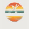 Junior's Design By Humans Hummingbird Vintage Retro Sunset Hummingbirds By JplusFunny T-Shirt - 2 of 3
