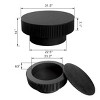 31.5" Fluted Round Coffee Table with Hidden Storage,Modern Accent Tea Table for Living Room Bedroom-Baofuwish - 4 of 4