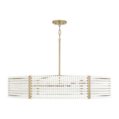 Capital Lighting Brynn 6 - Light Chandelier in  Aged Brass Painted