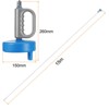 Unique Bargains Stainless Steel Flexible Durable Toilet Bathtub Drain Auger - 2 of 4