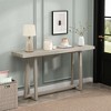 Racxily Versatile Console Table - Sturdy Console Table, 59.84'' Wood Grain Design, 220lbs Load-Bearing, Easy Assembly for Hallway/Bedroom/Patio - 4 of 4