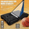 SUGIFT 44 Inch Basketball Hoop Portable Adjustable 10ft Kids Youth Basketball System with Wheels Stable Base for Indoor Outdoor - 3 of 4
