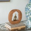 GlasFlength Decorative Objects Elegant Styled Decor Accent Yoga Decor Vintage Yoga Table Desk Decor for Living Room, Multicolored, 9"*1.5"*9" - 2 of 4