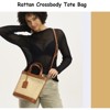 FATMOON Straw Beach Bag for Women Summer Woven Rattan Tote Bag Straw Purses and Handbags for Vacation with Pendant - 2 of 4