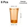 Unique Bargains Polystyrene Ombre Round Spirits Liquors Drinkware Shot Glasses 1.2oz 6 Pcs - 2 of 4