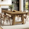 Lantine 70.5'' Dining Table for 6-8, Farmhouse Wood Kitchen Table, Rectangle Dinner Furniture for Home, Dining Room - 4 of 4