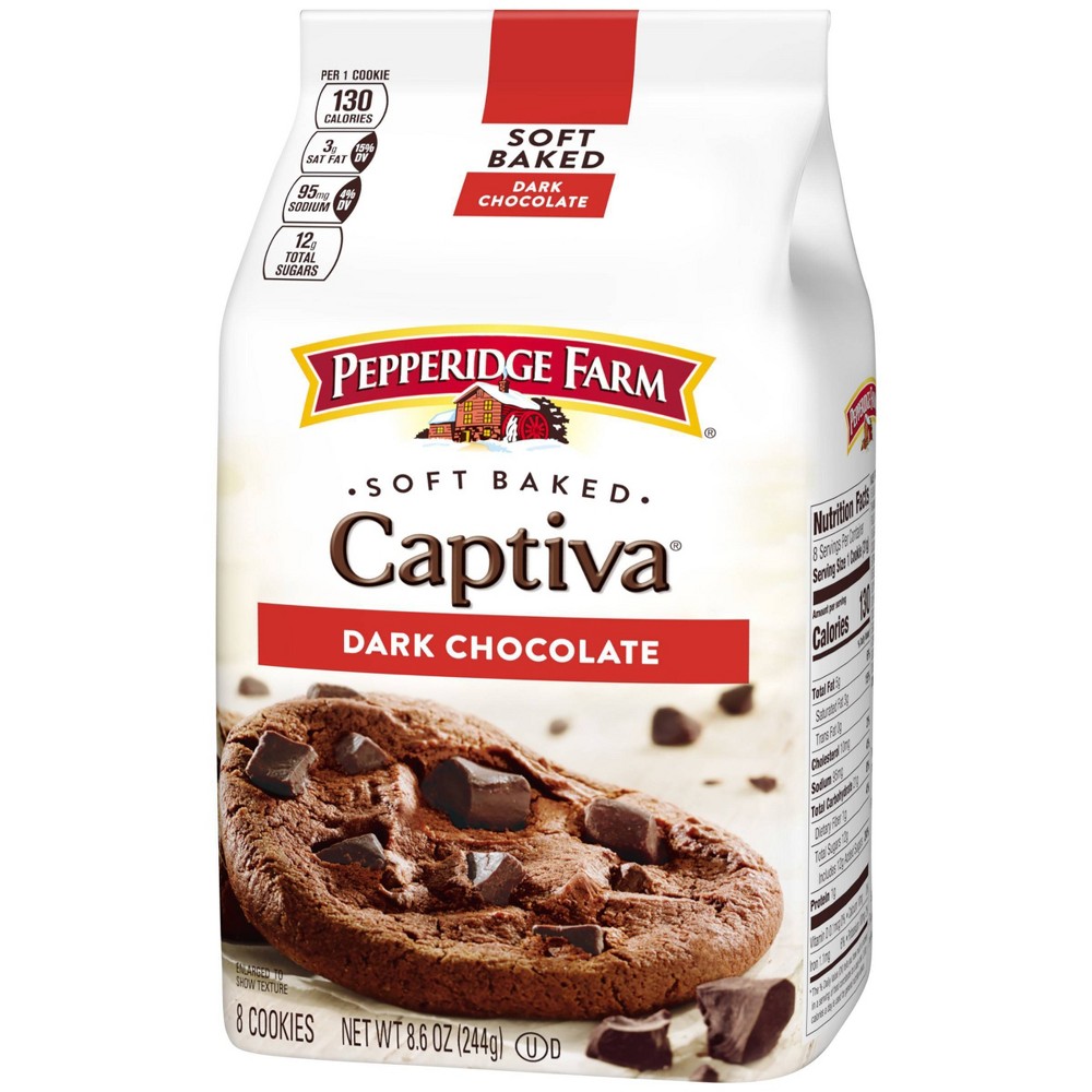 UPC 014100082033 product image for Pepperidge Farm Captiva Soft Baked Dark Chocolate Brownie Cookies - 8.6oz | upcitemdb.com