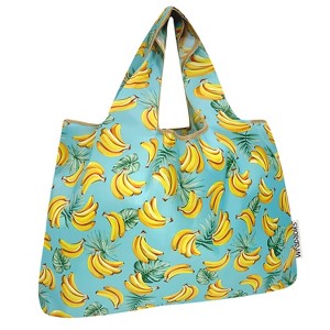 Wrapables Large Foldable Tote Nylon Reusable Grocery Bags - 1 of 4