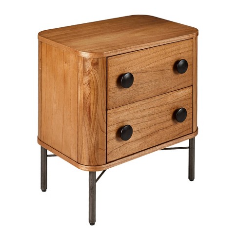 Milan 2 Drawer Nightstand Light Blond Hopper Studio Target