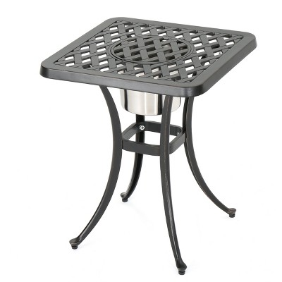 thumbnail image 2 of Christopher Knight Home Gino Outdoor Acacia Wood Side Table, Gray 2 of 12