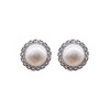 Adornia Halo Freshwater Pearl Crystal Studs - 4 of 4