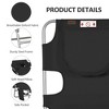 TiramisuBest 5-Level Adjustable Folding Lounge Chair with Face Hole, Arms & Pillow for Patio/Garden/Beach/Pool (Black) - 3 of 4