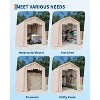 Outdoor Portable Storage Shed, Heavy-Duty Waterproof Shelter with Roll-Up Door & Vent, All-Season Utility Shed - 3 of 4