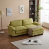 GlasFlength Sectional Sofa, Modular Couches with Comfy Upholstered, Fabric Couch with High Supportive for Living Room, Green, 35.8"*30.31"*7.50 - 2 of 3