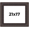 PosterPalooza | 3.5" Wide Ornate Brown Picture Frame - UV Acrylic, Backing Board, Hanging Hardware Included - 2 of 4