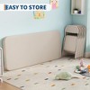 7-Piece Kids Folding Table and Chairs Set, Toddlers Children's Activity Table and Chairs Set for Dining Room,Daycare,Classrooms - 2 of 4