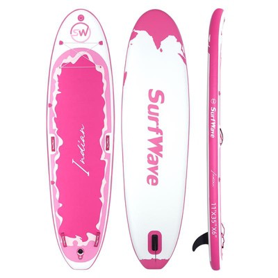 VYNXARIA Inflatable Stand Up Paddle Board 11'*34"*6" With Accessories,Pink