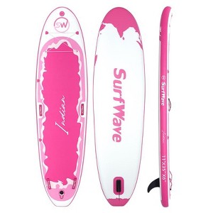 VYNXARIA Inflatable Stand Up Paddle Board 11'*34"*6" With Accessories,Pink - 1 of 4