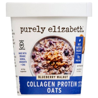Purely Elizabeth Collagen Protein Oat Cup - Blueberry Walnut