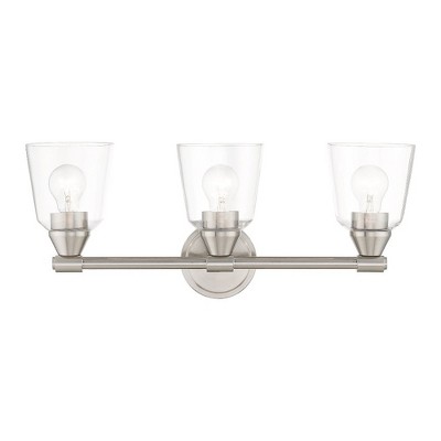 Livex Lighting Catania 3 - Light Vanity in  Brushed Nickel