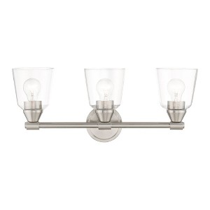 Livex Lighting Catania 3 - Light Vanity in  Brushed Nickel - 1 of 4