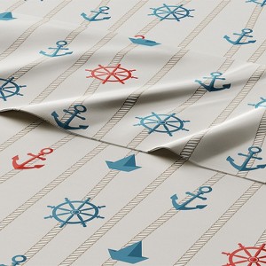 Kids 4 Piece Bed Sheet Set - Cute & Cozy Wrinkle-Resistant with Vibrant Designs - CGK Linens. - 1 of 4