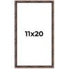 PosterPalooza | 11x20 Bamboo Picture Frame, UV Acrylic, 4 Finishes - Brown, Black, Gold, and Natural - 2 of 4