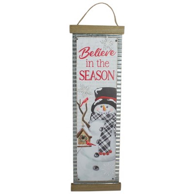 Northlight 26" Believe in the Season Galvanized Christmas Wall Decor