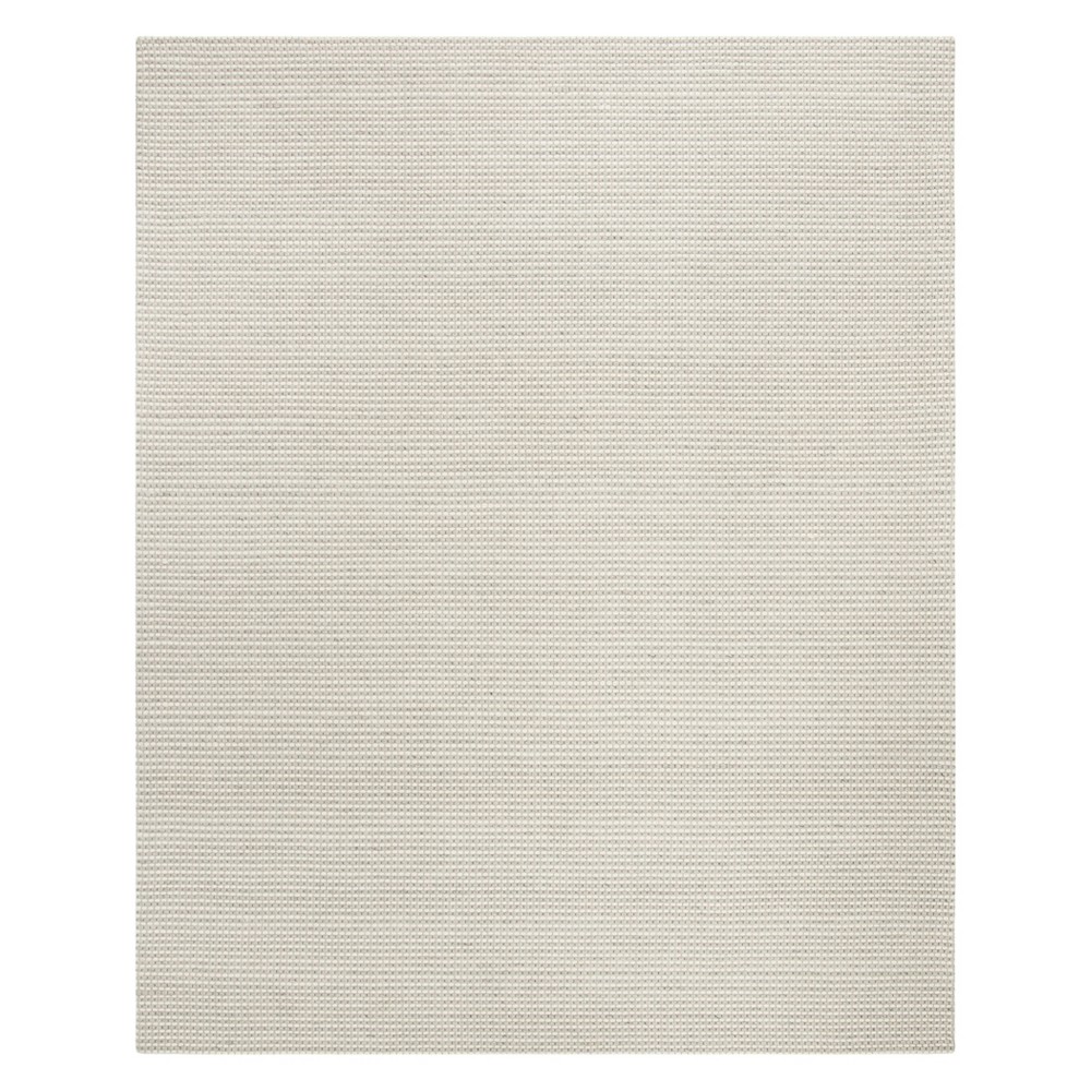 8'x10' Solid Woven Area Rug Silver/Ivory - Safavieh