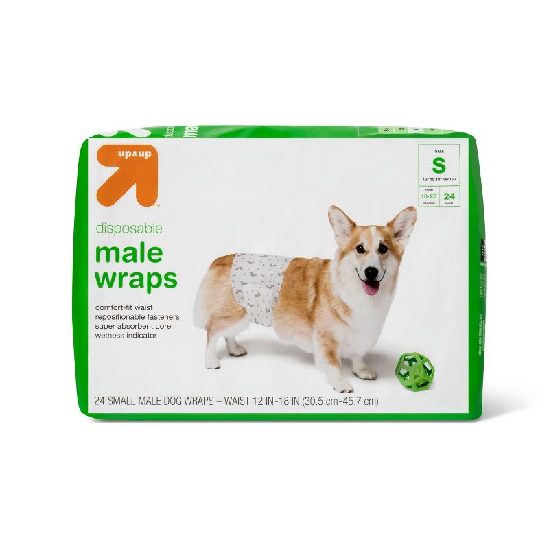 Male Wrap Dog Diapers - 24ct - up & up™, 1 of 4