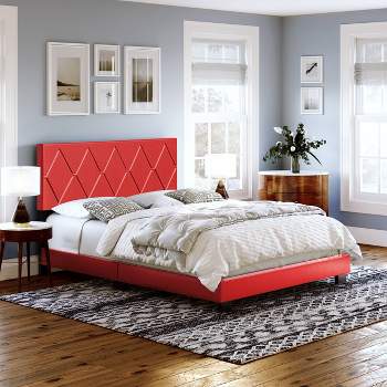 Darcy Diamond Stitched Upholstered Bed - Eco Dream