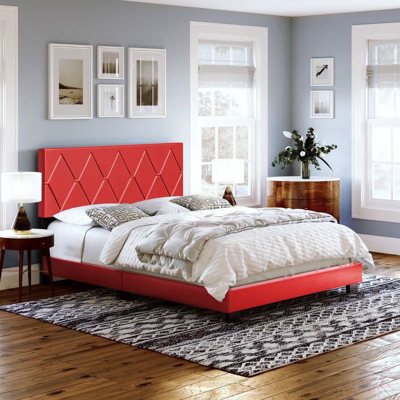 Darcy Diamond Stitched Upholstered Bed - Eco Dream, 1 of 11