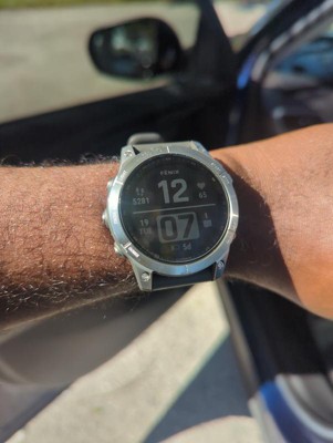 Garmin Fenix 7s Pro Solar Edition Silver With Graphite Band : Target