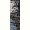 Modern Abstract Rug - Non-Slip TPR Backing Contemporary Carpet Low Pile Thin Soft Floor Mat Non-Shedding Office Open Space Floor Covering - 2 of 4