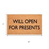 HomeRoots 17" X 29" Brown And Black Christmas Outdoor Coir Door Mat - 3 of 4