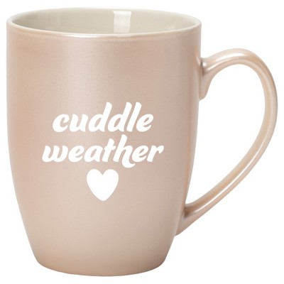 Elanze Designs Cuddle Weather Precious Pearl 10 ounce New Bone China Coffee Cup Mug