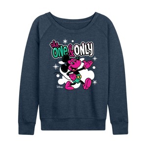 Women's - Disney - The One And Only Lightweight French Terry Wide Neck Long Sleeve Shirt - 1 of 4