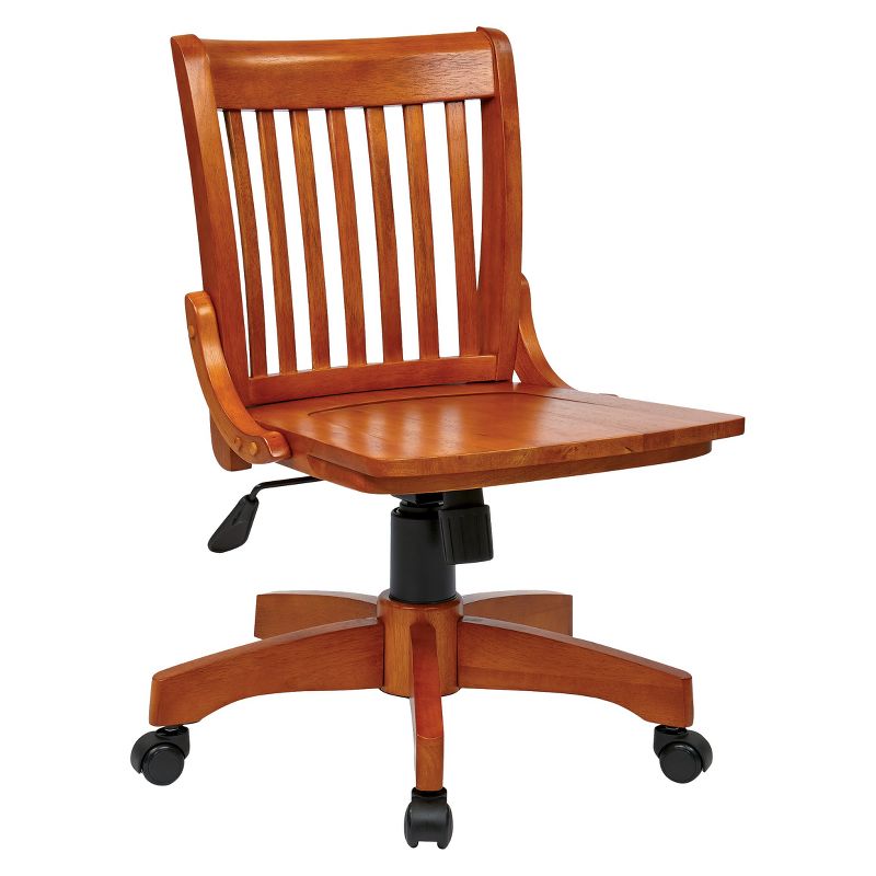 Armless Wood Banker's Chair Fruitwood - OSP Home Furnishings, 1 of 8