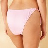 Women's Picot Bow Trim Low-Rise Extra Cheeky Side-Tie Bikini Bottom - Wild Fable™ - 2 of 4